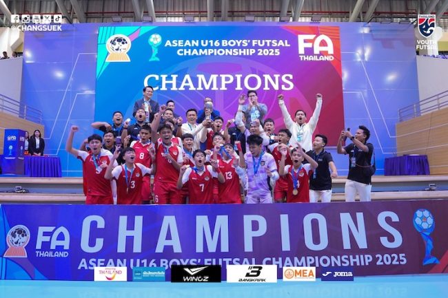 Indonesia champs ASEAN U16 Futsal